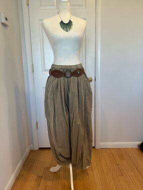Free People Boho Pants in Olive Khaki with pockets